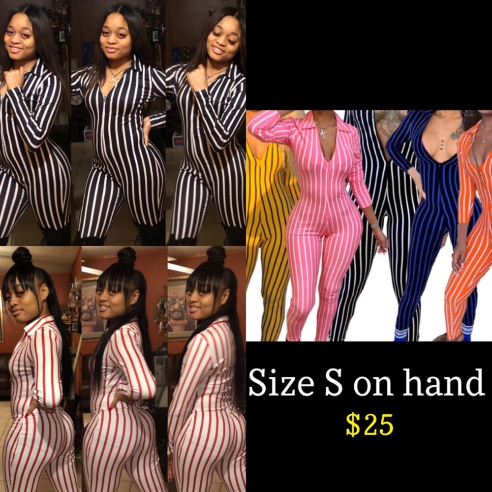 Variety Colored Striped Catsuits